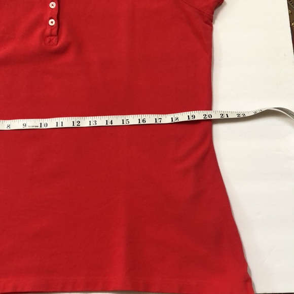 LL Bean Cotton Polo Shirt Red Coral - Picture 6 of 11